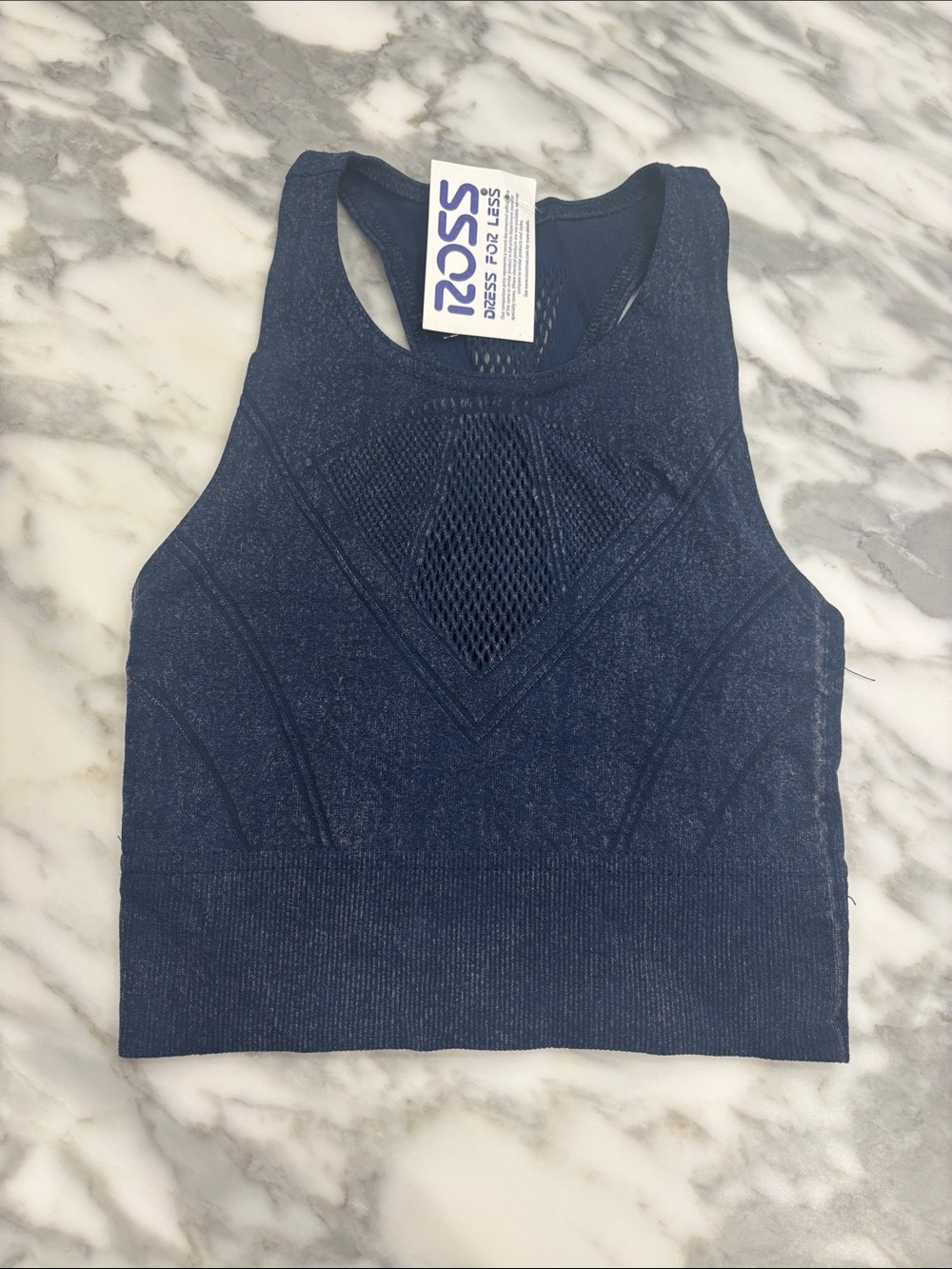 NWT Fp movement Active Seamless Navy Blue Sports Crop Top